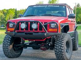 Manta Ray Front Winch Bumper with Grille Guard Hoop | Jeep Cherokee XJ & Comanche MJ (1984-2001)