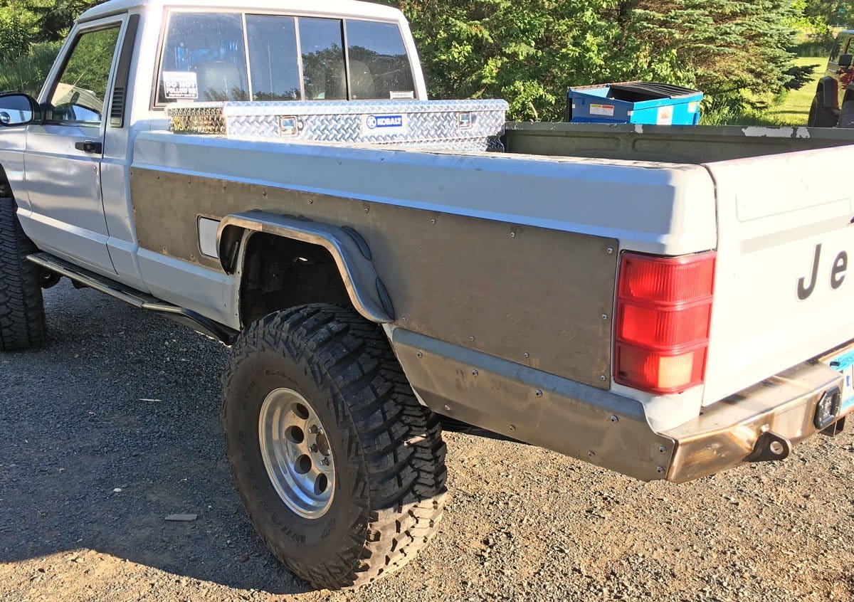 Rear Steel Fender Flares | Long Bed | Jeep Comanche MJ (1985-1992)