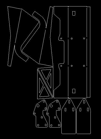 Digital Download: Extreme Front Winch Bumper DXF Files for Jeep Cherokee XJ & Comanche MJ (1984-2001)